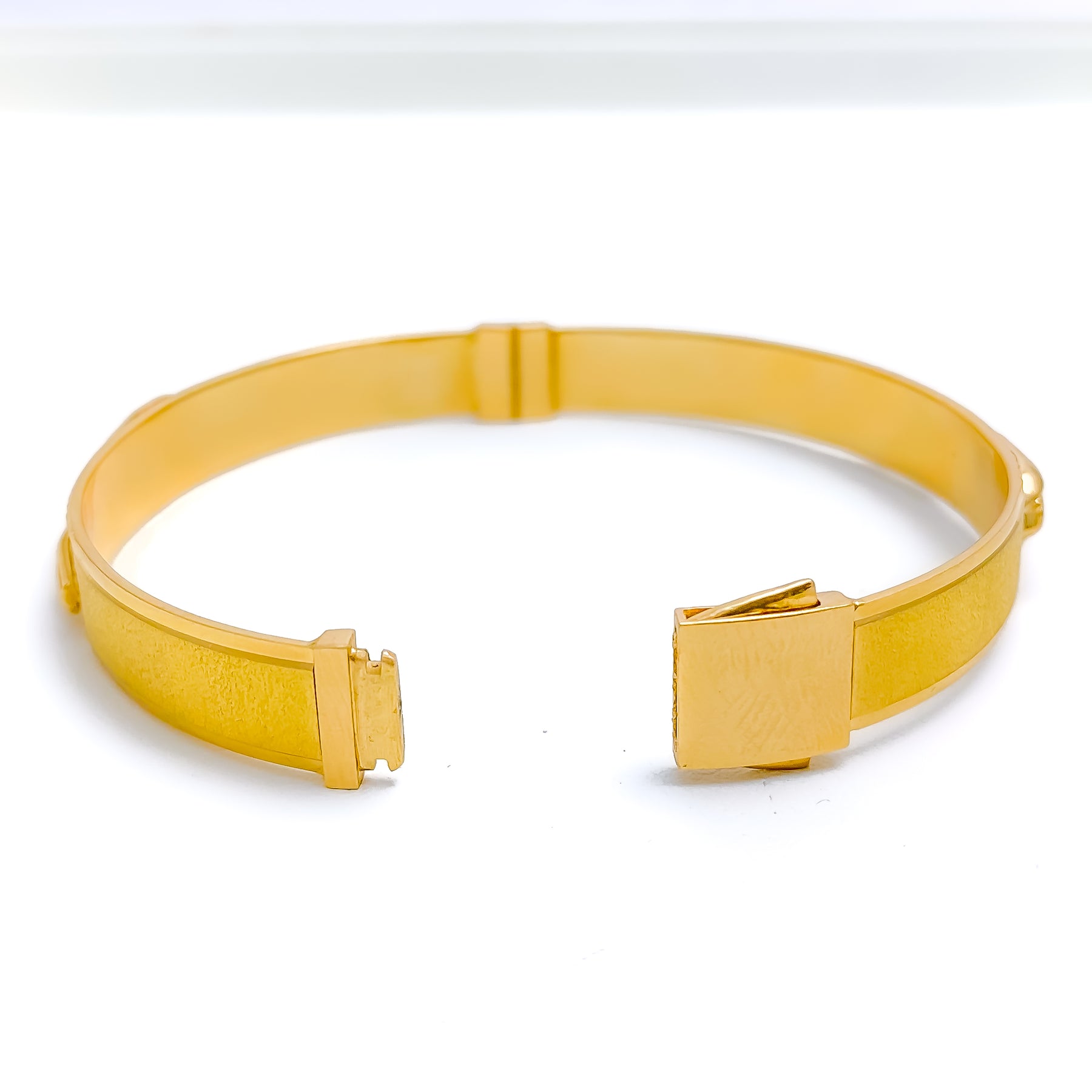 Rose gold plated cz panther open bracelet -